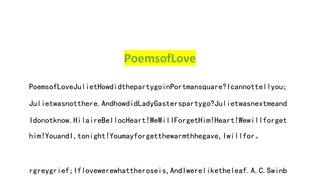 PoemsofLove