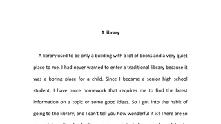 六年级下册pep英语A library