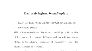 ElectronicEngineerResumeTemplate