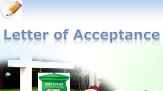 Letter of Acceptance