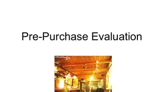 《精编》Pre-Purchase uation(英文)