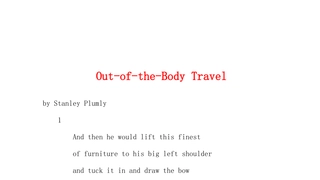 Out-of-the-Body Travel
