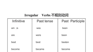 IrregularVerbs不规则动词