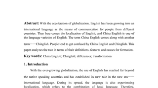 China English and Chinese English