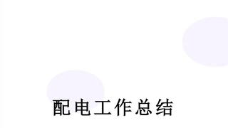 配电工作总结