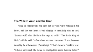 英语故事比赛适用TheWillowWrenandtheBear