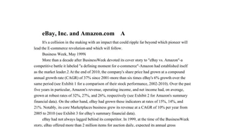 ebay and amazon(a)