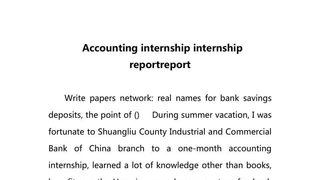 Accounting internship internship reportreport(会计实习实习reportreport)