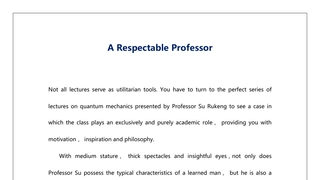 A Respectable Professor