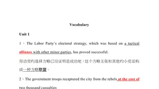 全新版大学英语4课后VocabularyTranslationClozeB