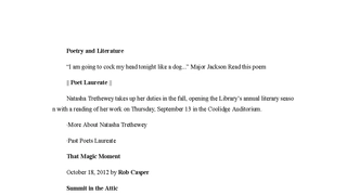 Poetry and Literature