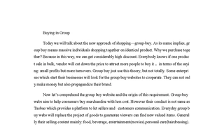 Buying in Group