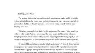 Fighting Against Piracy