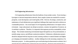 Civil Engineering Infrastructure