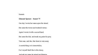 Sonnets