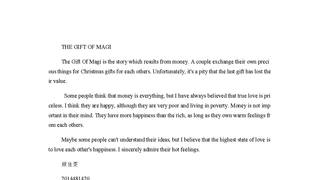 THE GIFT OF MAGI