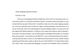 网上购物Online Shopping Experience Sharing