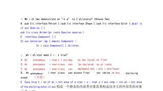JAVA试题英文版