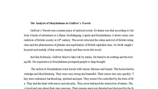 The Analysis of Houyh...