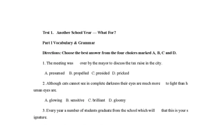 Test-Another School Year
