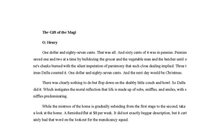 The Gift of the Magi