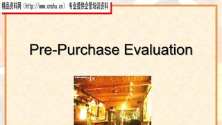 Pre-Purchase uation(英文)