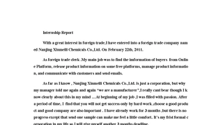 my Internship Report