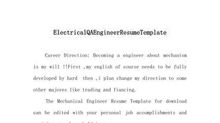 ElectricalQAEngineerResumeTemplate
