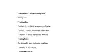Module2 Unit1 Tales of the unexplained