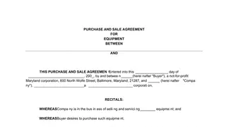 PURCHASEANDSALEAGREEMENT