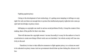 Fighting against piracy