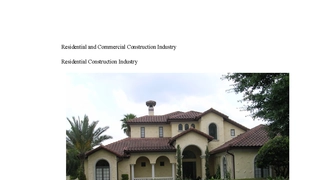 Residential and Commercial Construction Industry