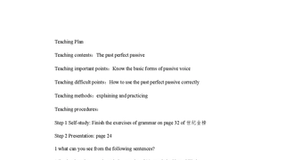 Teaching Plan