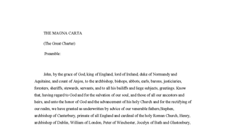 THE MAGNA CARTA
