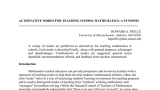 ALTERNATIVEMODESFORTEACHINGSCHOOL