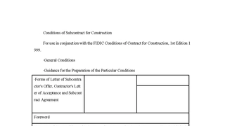 Conditions of Subcontract for Construction汇总