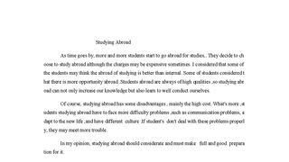 Studying Aborad