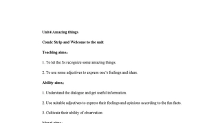 Unit5 Amazing things.doc教案