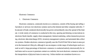 eletronic commerce