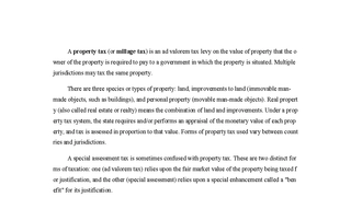 A property tax